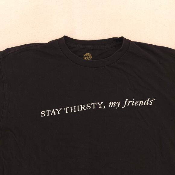 Cerveceria Casual Crew Neck Short Sleeve T Shirt Mens Size Extra Large XL Black - Picture 1 of 9